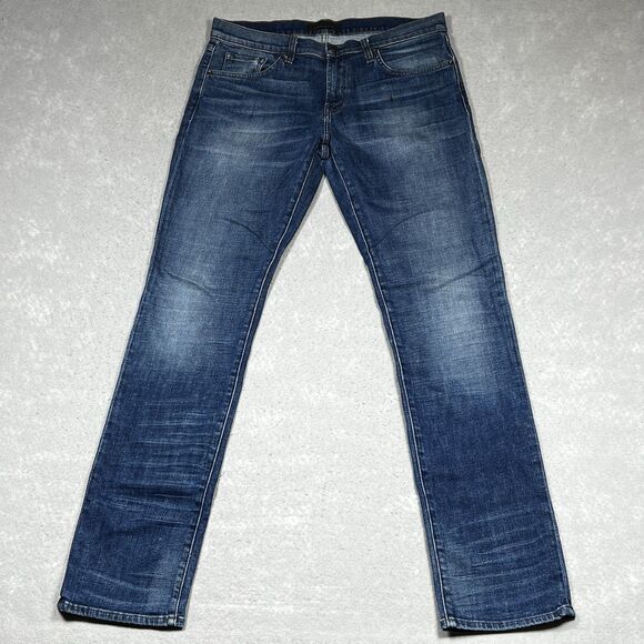 J Brand Kane Jeans Mens Size 32 Blue Slim Straight Leg Blue Denim Pockets - Picture 1 of 13